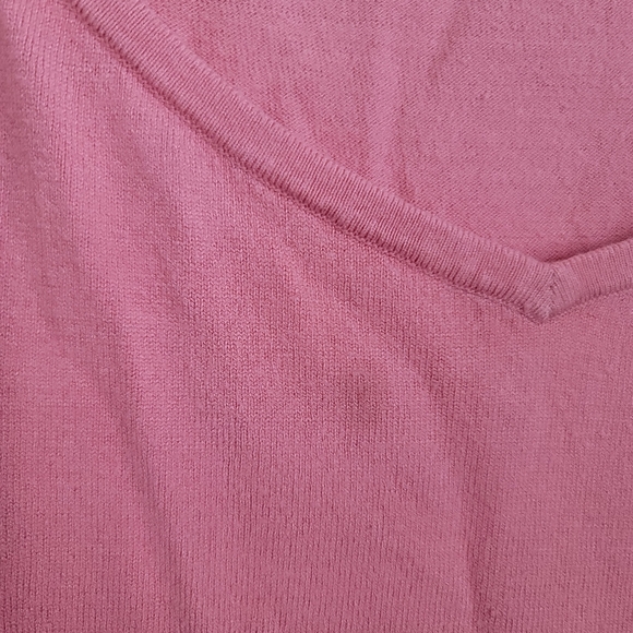 Ann Taylor LOFT Top Womens XL Pink Sleeveless Knit Tank Top - Picture 7 of 7